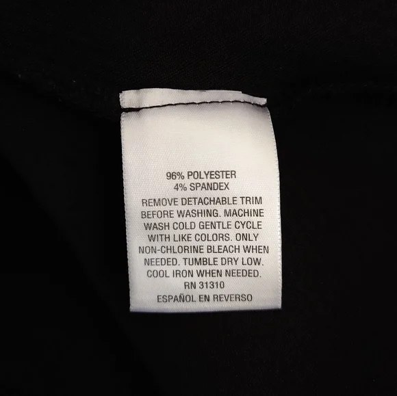 Thalia Sodi Sleeveless Top Black Solid &  Detachable Gold Silver Necklace Chain - Picture 7 of 12